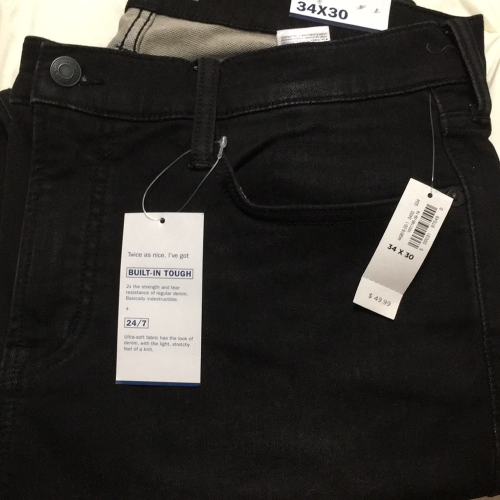 Men’s Black Slim Jeans 34X30 Old Navy NWT